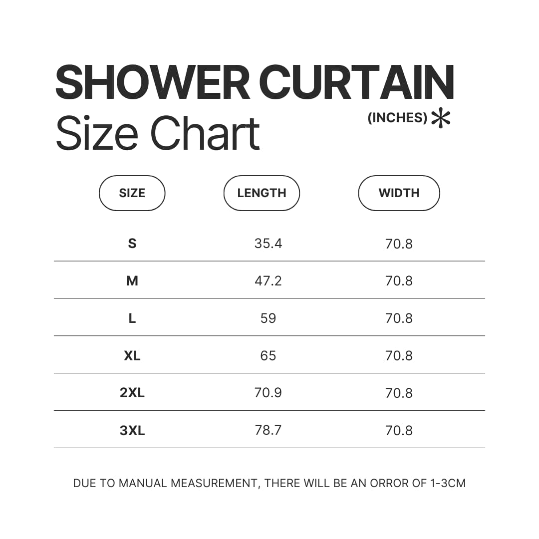 Shower Curtain Size Chart - Serial experiments Lain Merch