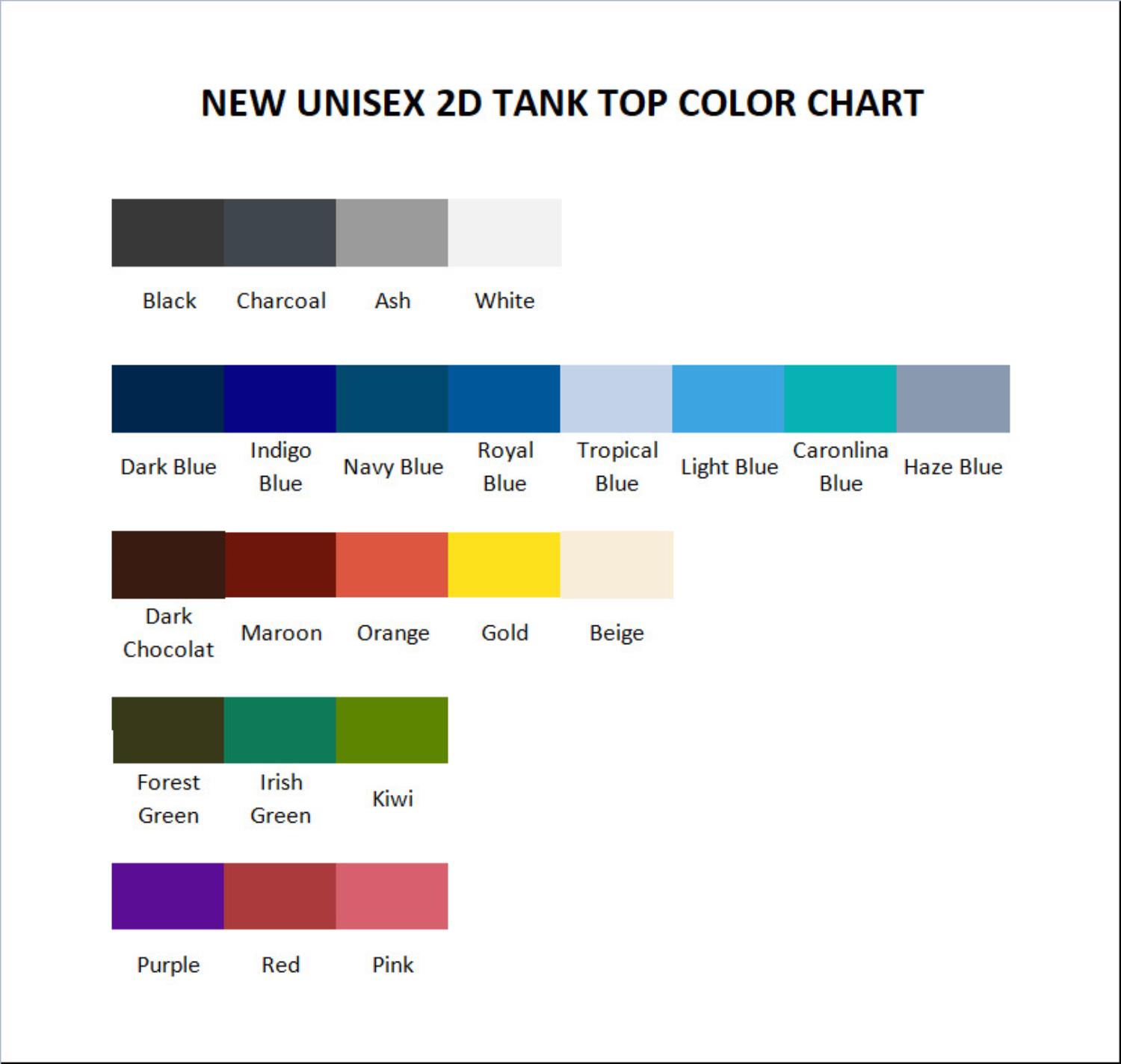 tank top color chart - Serial experiments Lain Merch