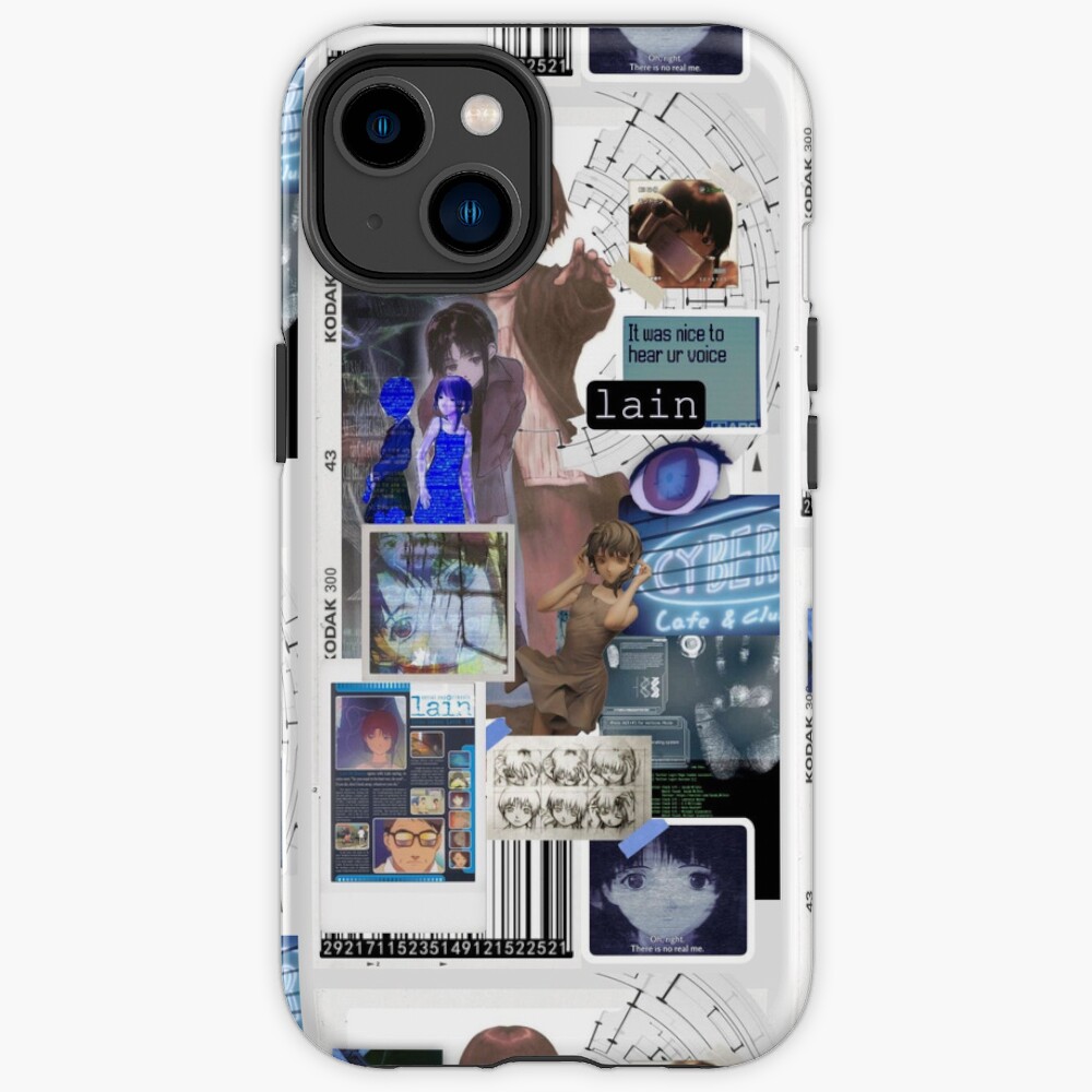 Abstract Serial Experiments Lain Collage Iphone Case