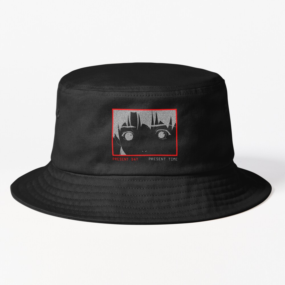 Present Day Present Time Lain White Noise Bucket Hat