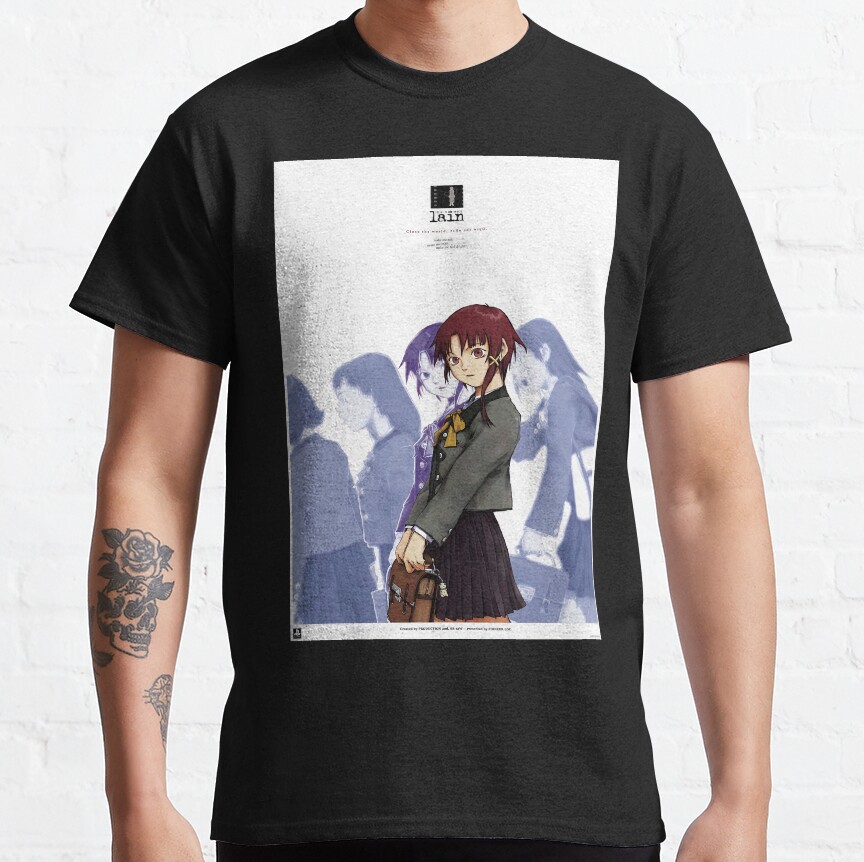 Serial Experiments Lain Ps1 Promo T-shirt - Image 2