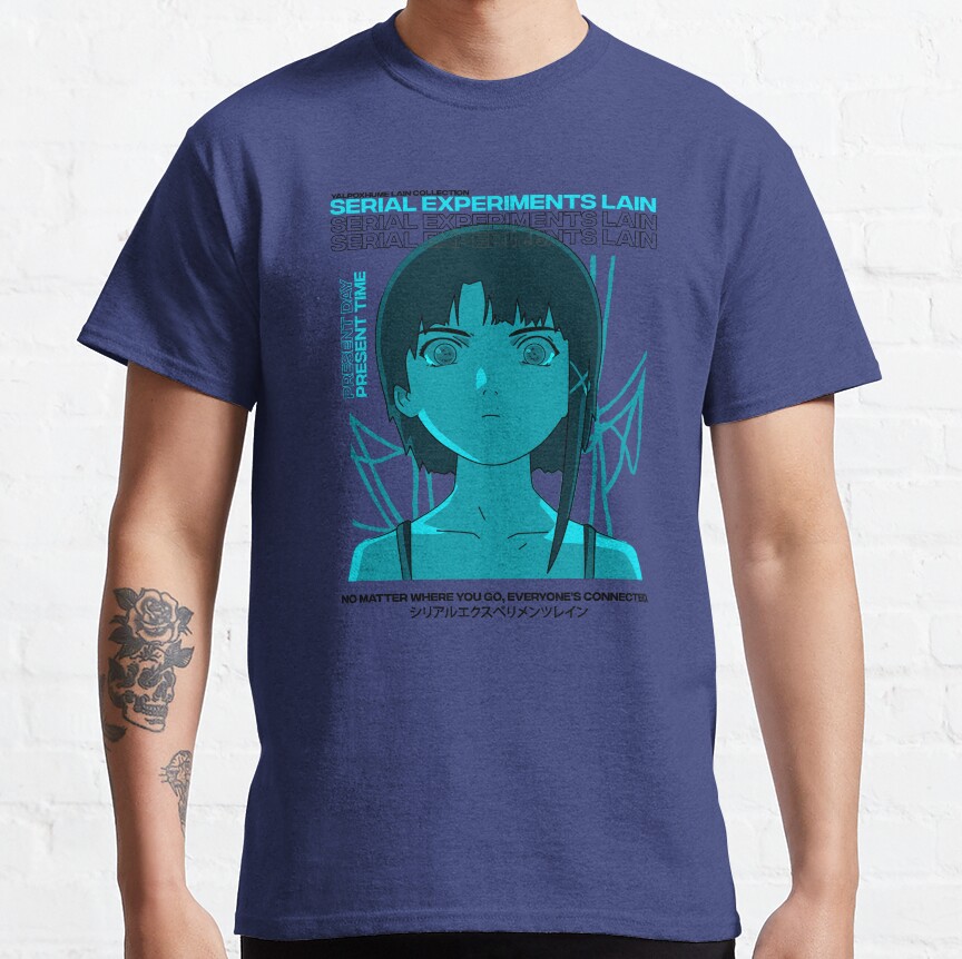 Serial Experiments Lain Aesthetic Retro T-shirt - Image 4