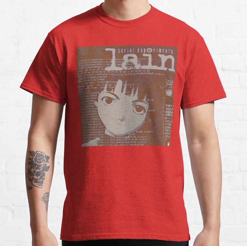 Serial Experiments Lain The Wired Virtual Girl T-shirt - Image 5