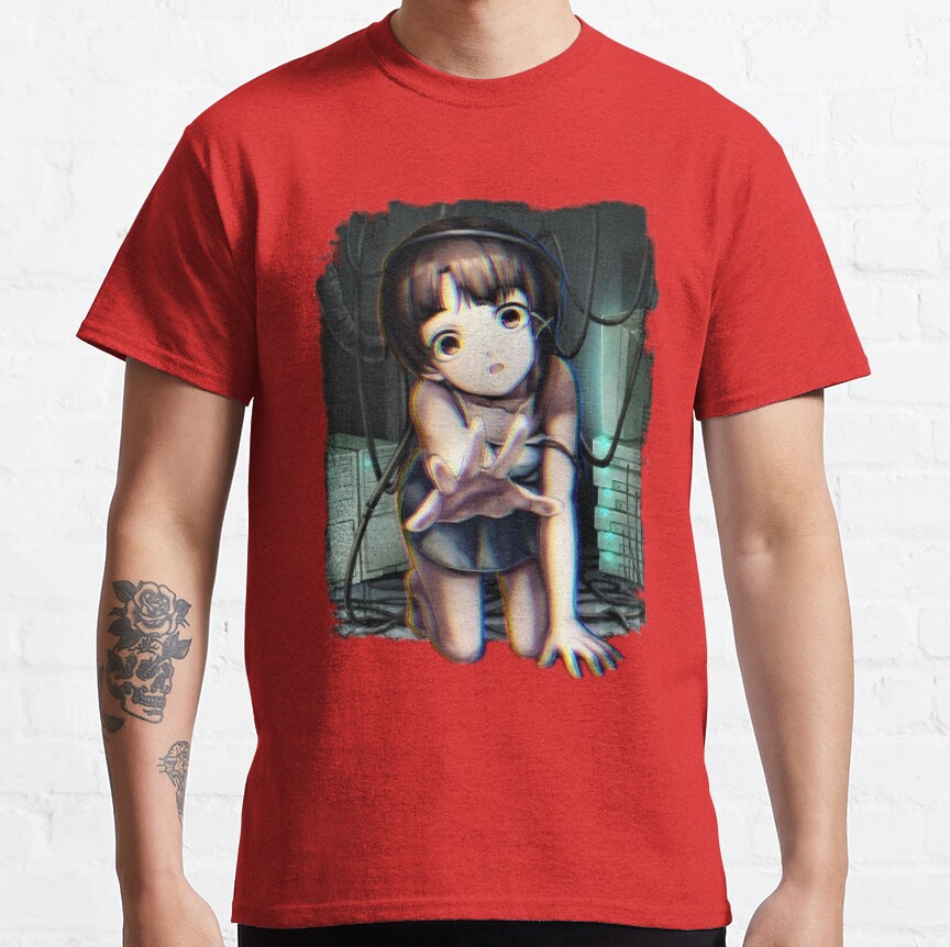Lain Iwakura Serial Experiments Lain T-shirt - Image 5