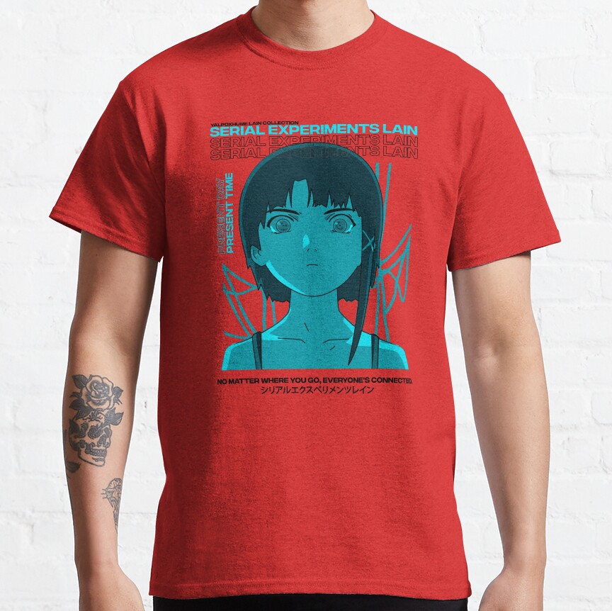 Serial Experiments Lain Aesthetic Retro T-shirt - Image 5