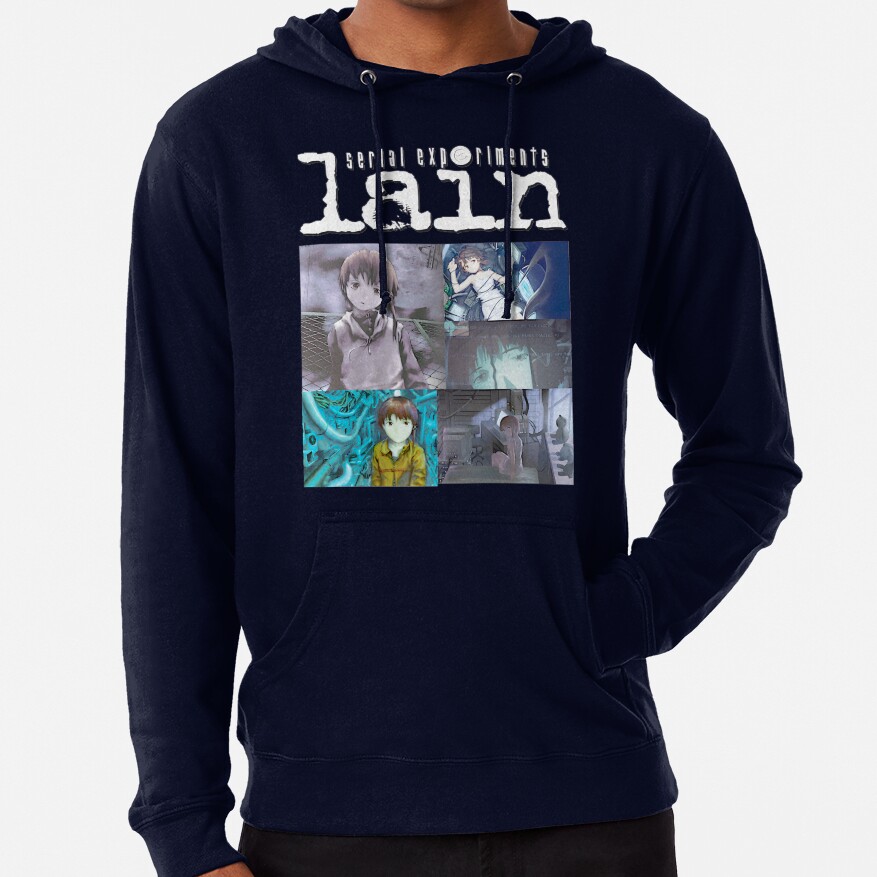 Serial Experiments Lain Vintage Anime Aesthetic Design Hoodie - Image 5