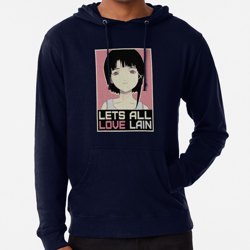 Serial Experiments Lain Lain Iwakura Lets All Love Lain Hoodie - Image 5