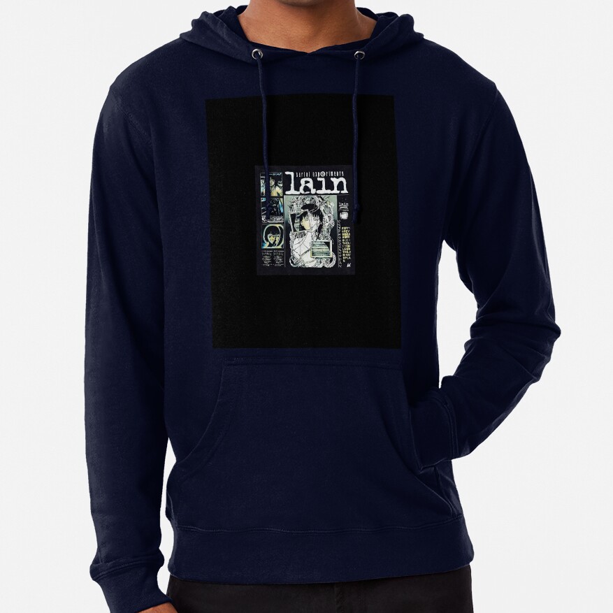 Serial Experiments Lain Cybercore Collage Design Hoodie - Image 5