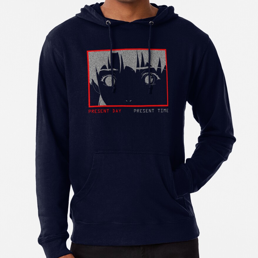 Present Day Present Time Lain White Noise Hoodie - Image 5