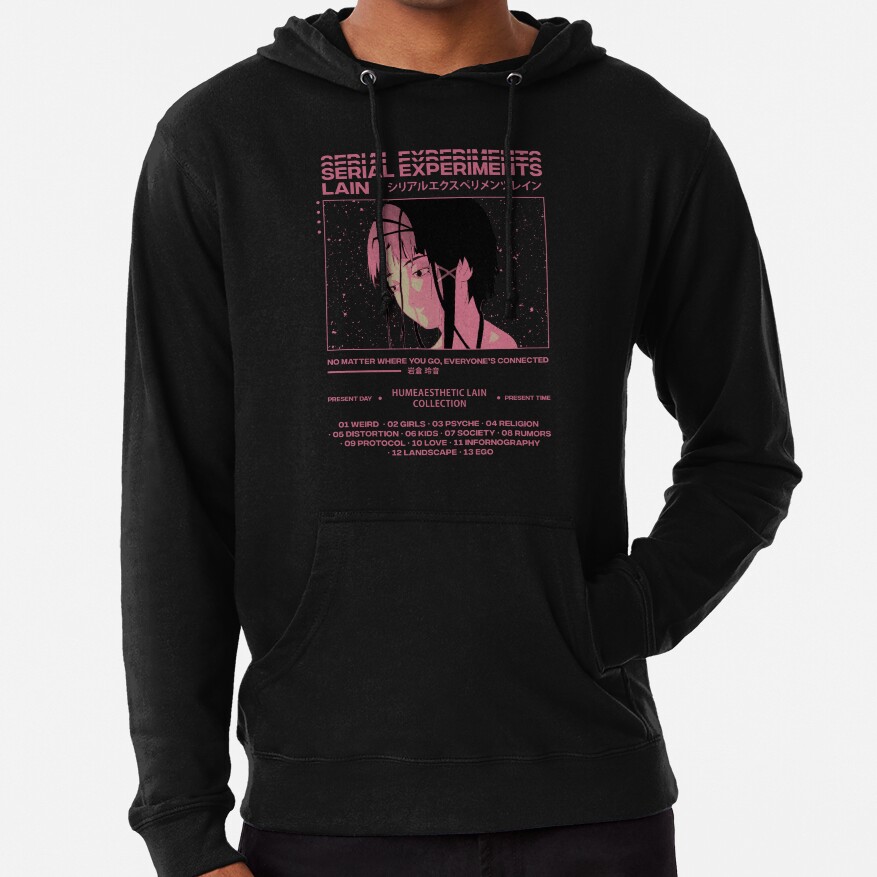 Serial Experiments Lain Aesthetic Hoodie