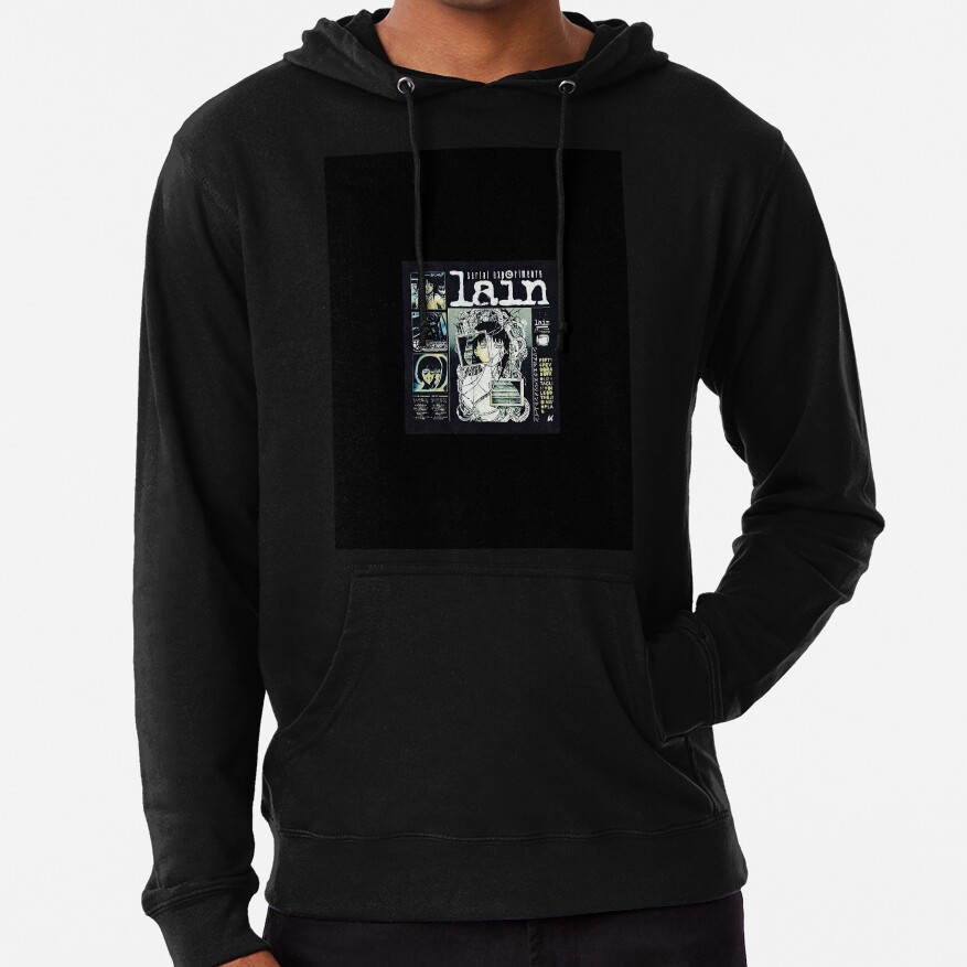 Serial Experiments Lain Cybercore Collage Design Hoodie - Image 3