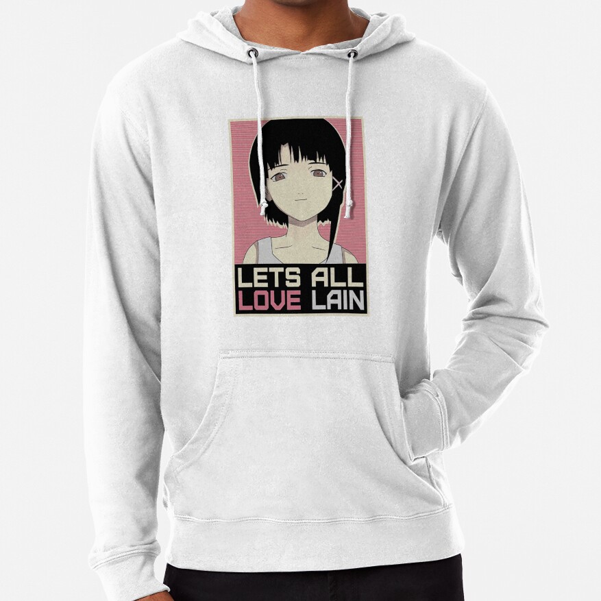 Serial Experiments Lain Lain Iwakura Lets All Love Lain Hoodie - Image 2