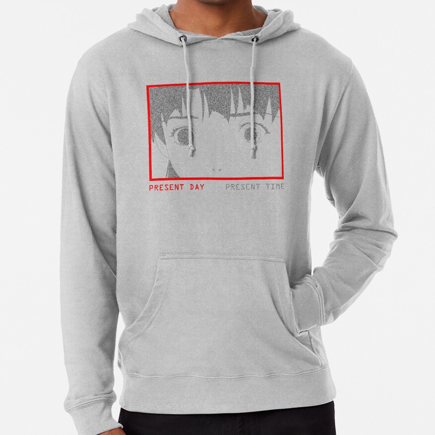 Present Day Present Time Lain White Noise Hoodie - Image 4