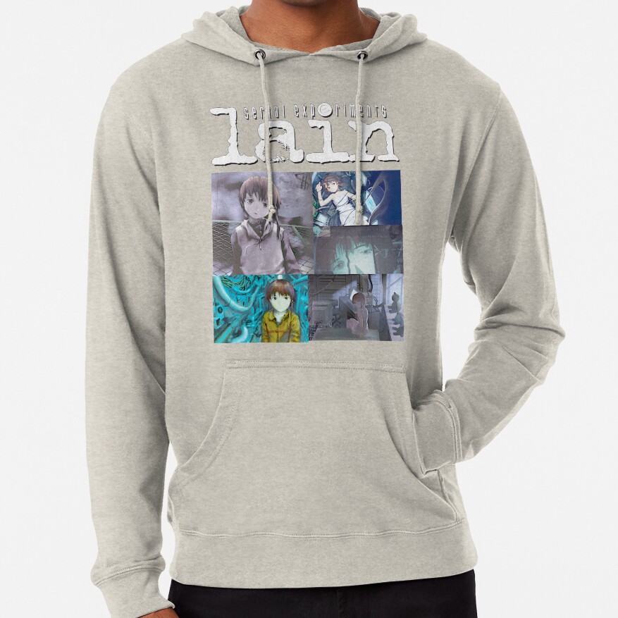 Serial Experiments Lain Vintage Anime Aesthetic Design Hoodie - Image 4
