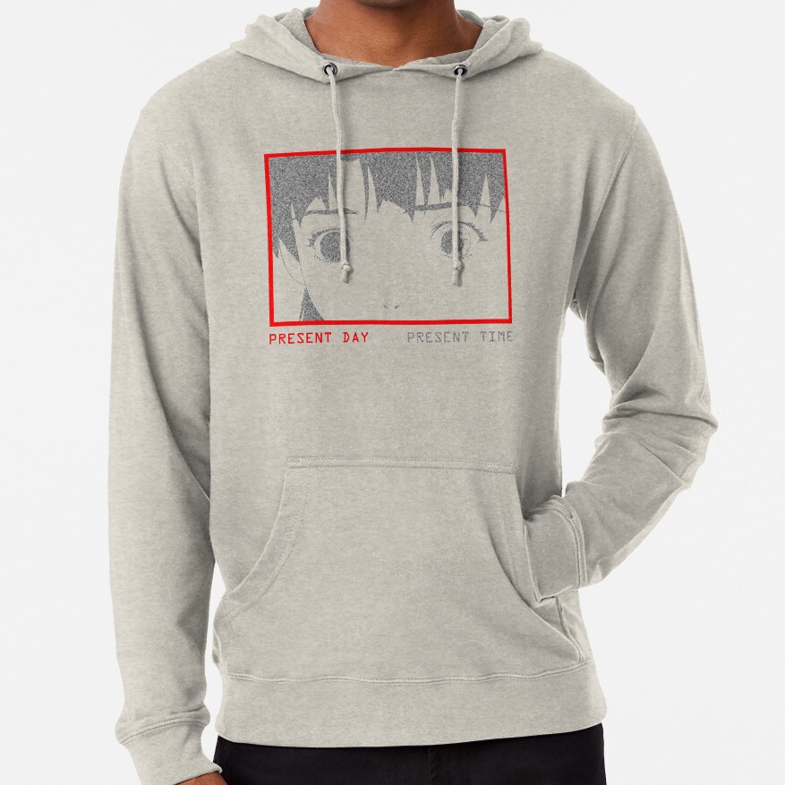 Present Day Present Time Lain White Noise Hoodie - Image 3
