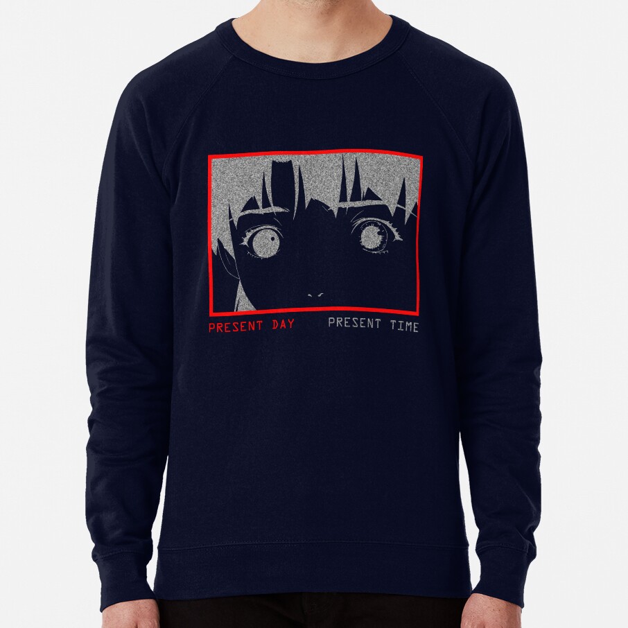 Present Day Present Time Lain White Noise Sweatshirt - Image 5