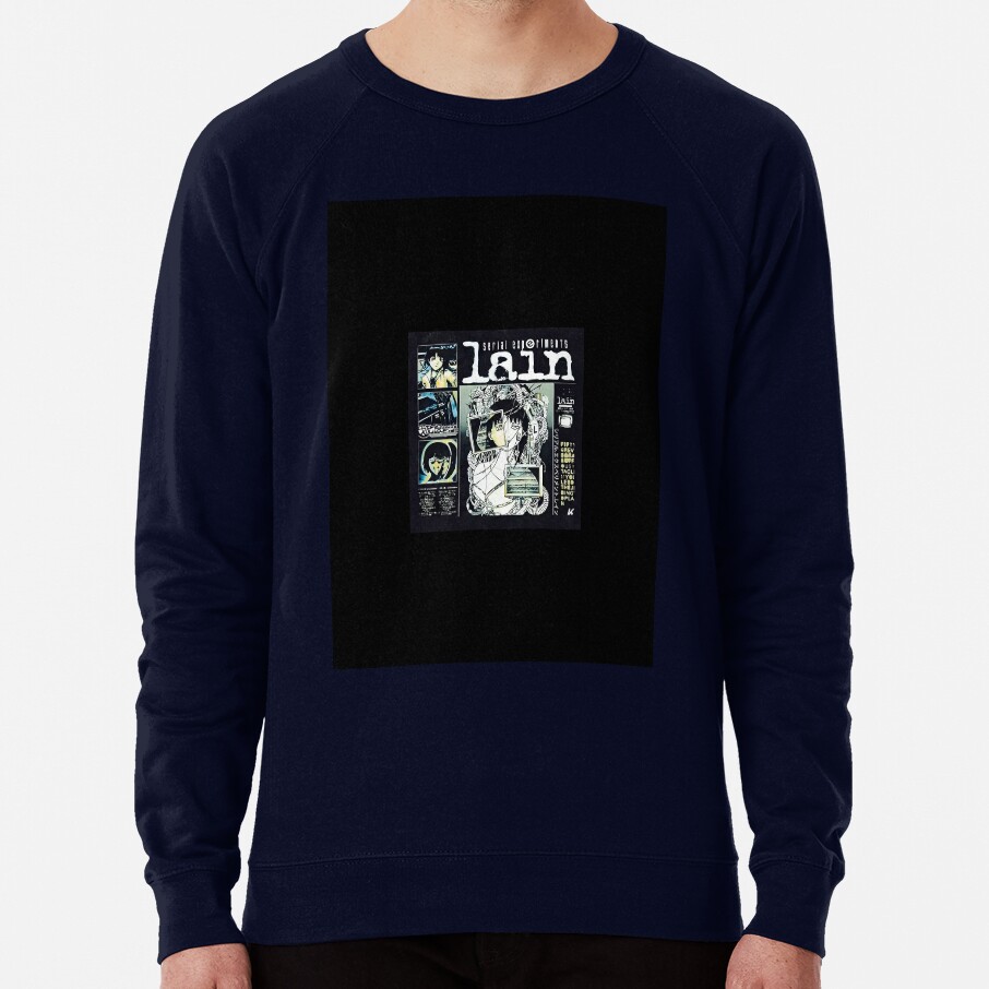 Serial Experiments Lain Cybercore Collage Design Sweatshirt - Image 5