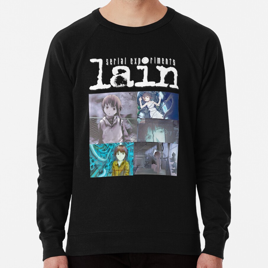 Serial Experiments Lain Vintage Anime Aesthetic Design Sweatshirt - Image 3