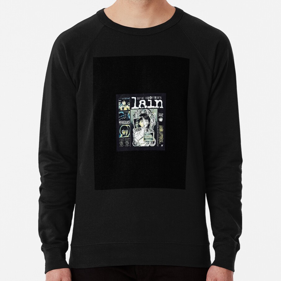 Serial Experiments Lain Cybercore Collage Design Sweatshirt - Image 3
