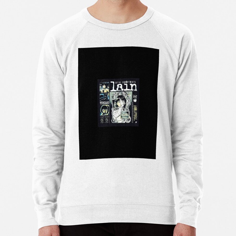 Serial Experiments Lain Cybercore Collage Design Sweatshirt - Image 2