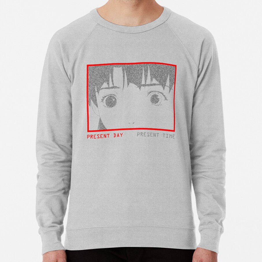 Present Day Present Time Lain White Noise Sweatshirt - Image 4