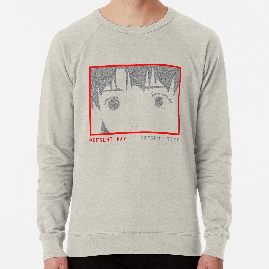 Present Day Present Time Lain White Noise Sweatshirt - Image 3
