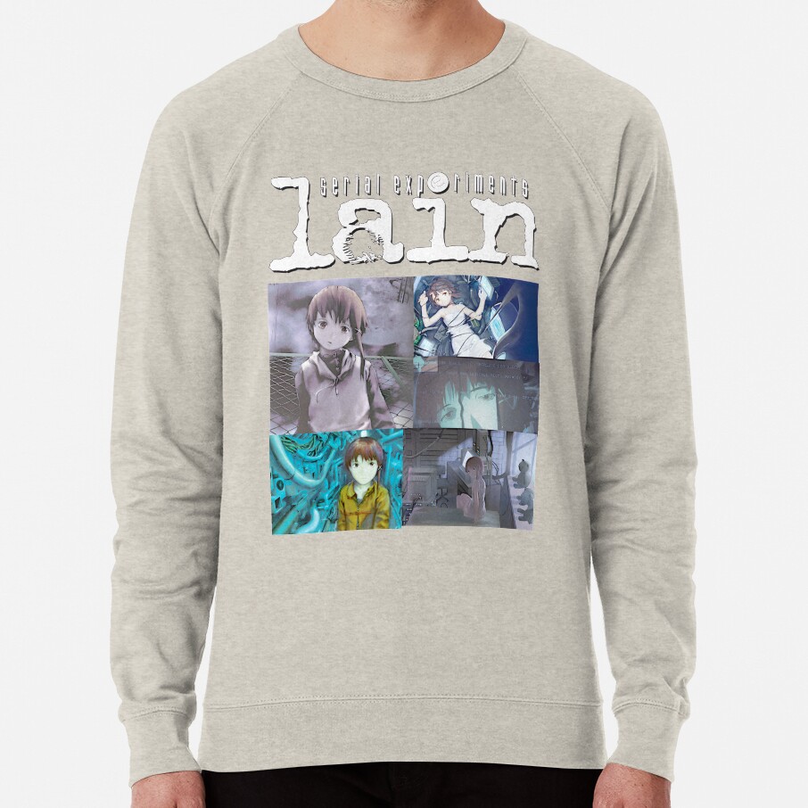 Serial Experiments Lain Vintage Anime Aesthetic Design Sweatshirt - Image 4