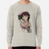ssrcolightweight sweatshirtmensoatmeal heatherfrontsquare productx1000 bgf8f8f8 37 - Serial experiments Lain Merch