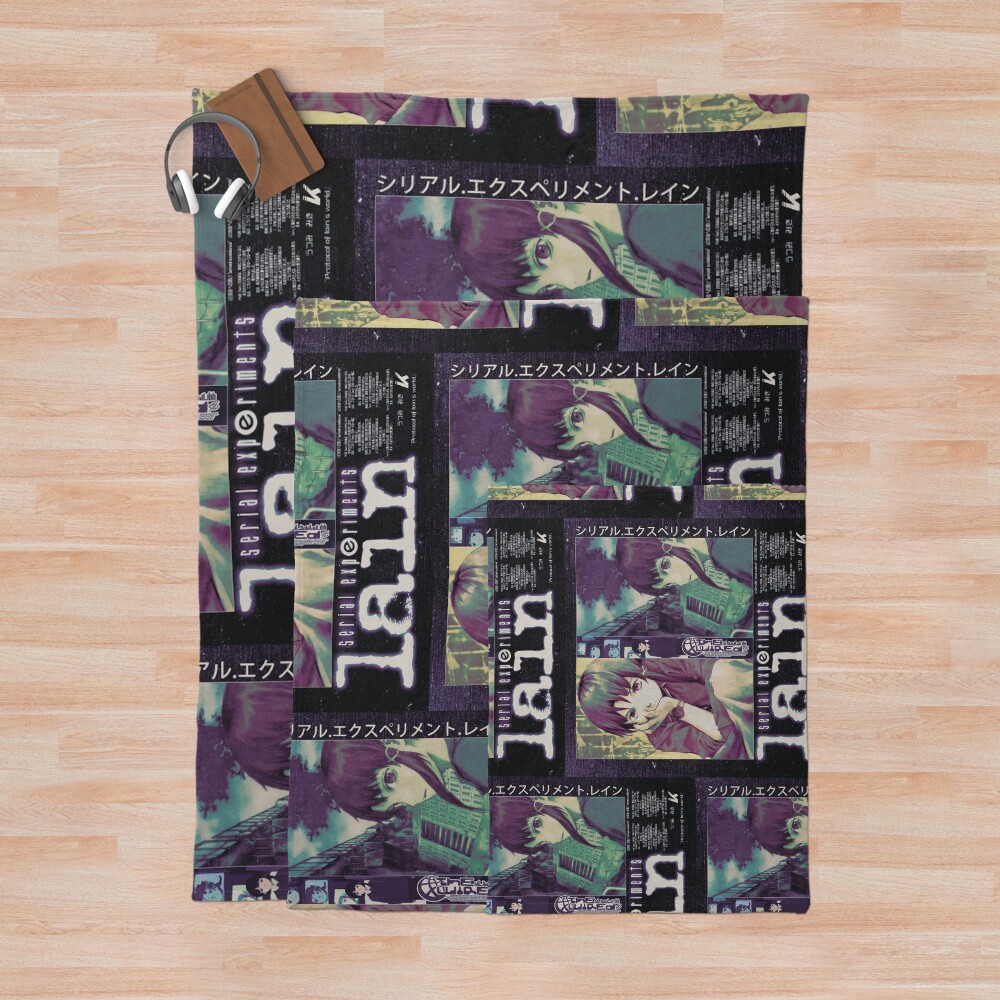 Serial Experiments Lain The Wired Virtual Girl Throw Blanket - Image 3