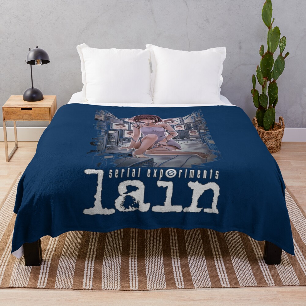 Lain Iwakura Serial Experiments Lain Throw Blanket