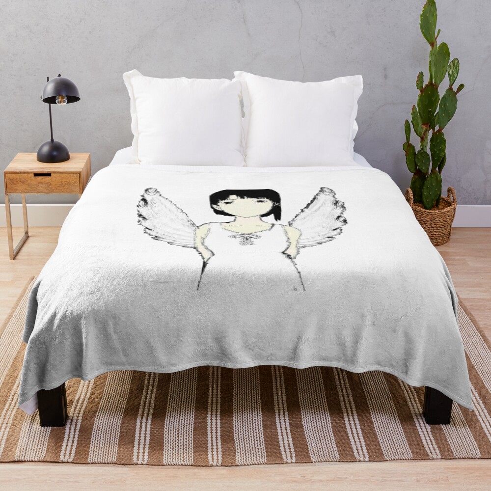 Angel Lain Throw Blanket