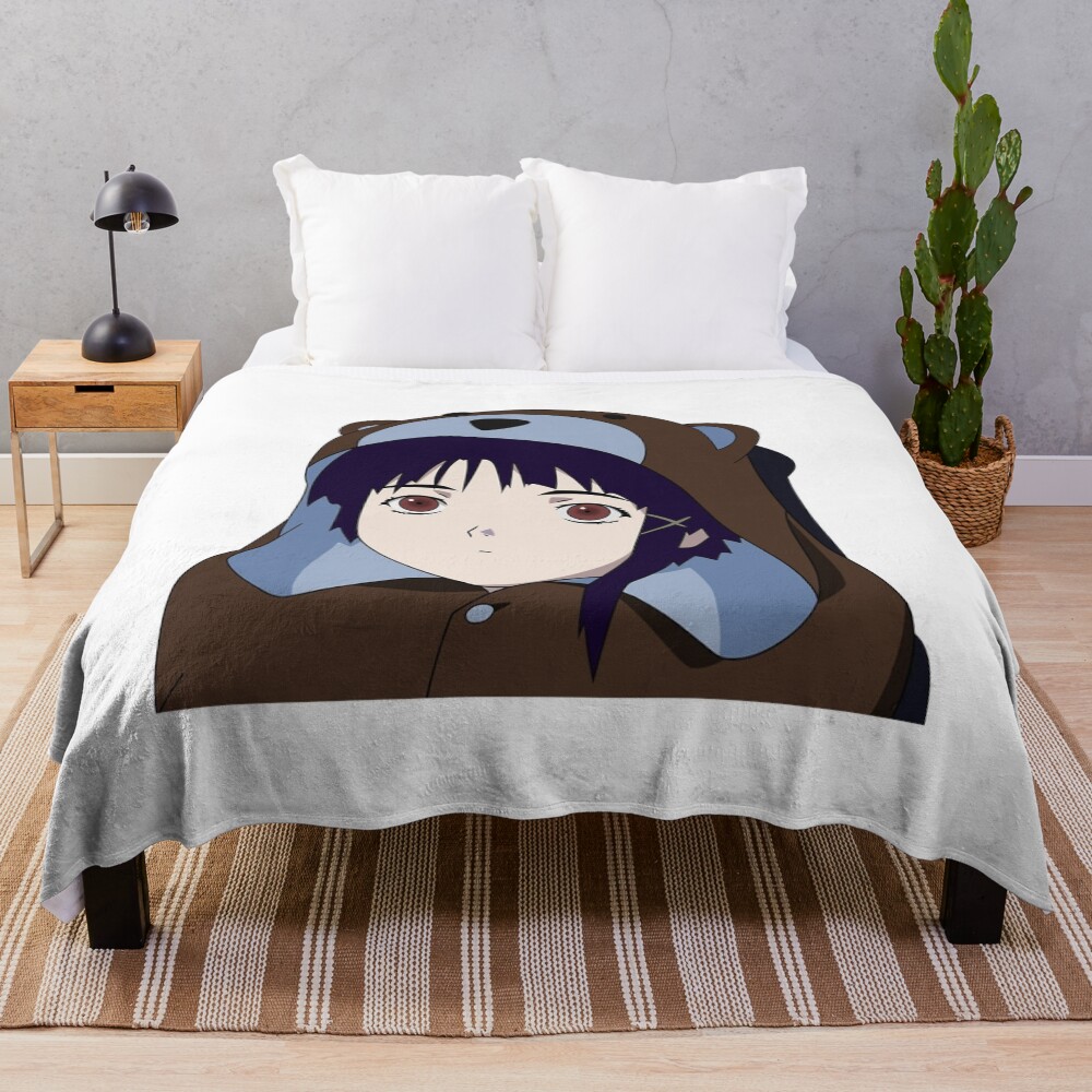 Bear Suit Lain Throw Blanket
