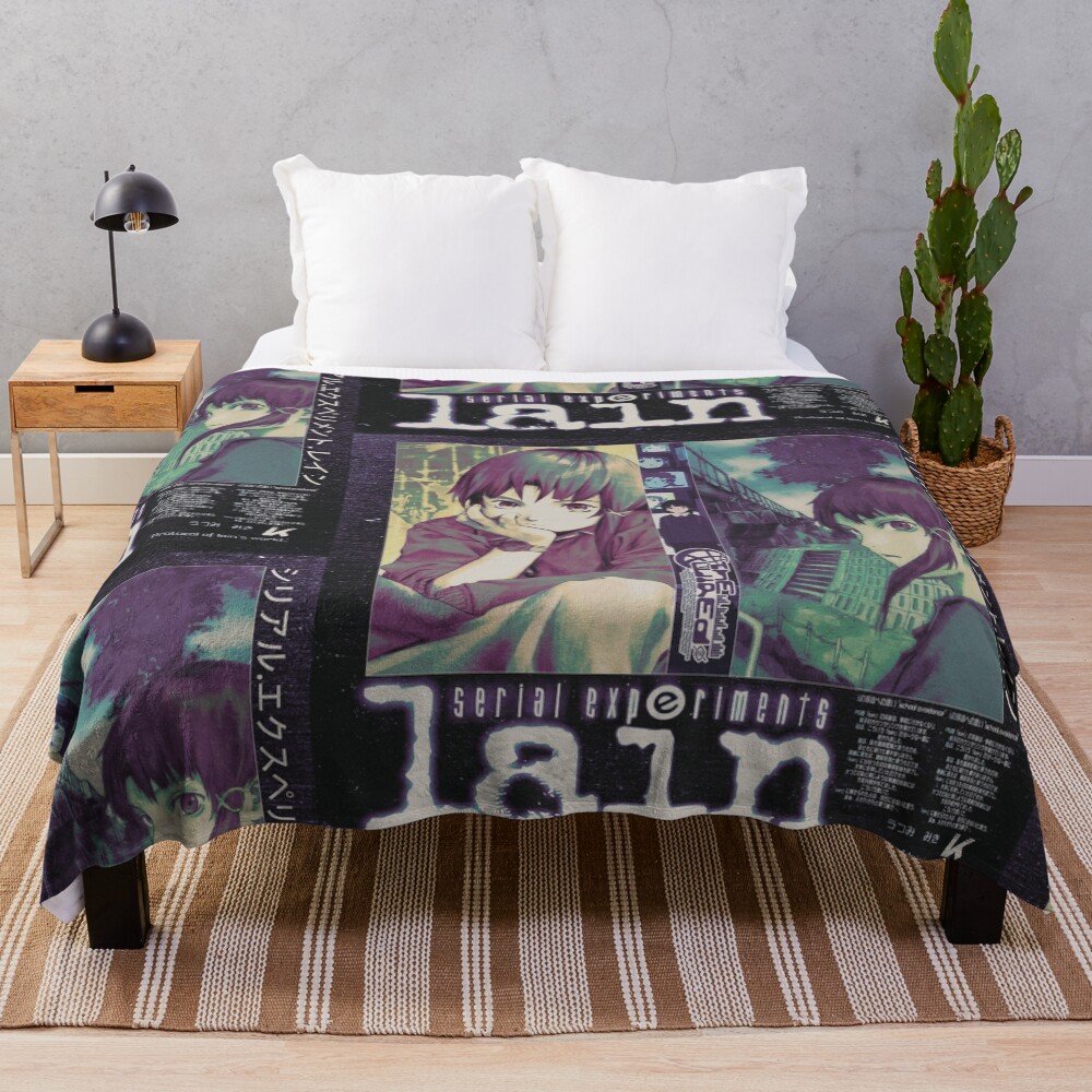 Serial Experiments Lain The Wired Virtual Girl Throw Blanket