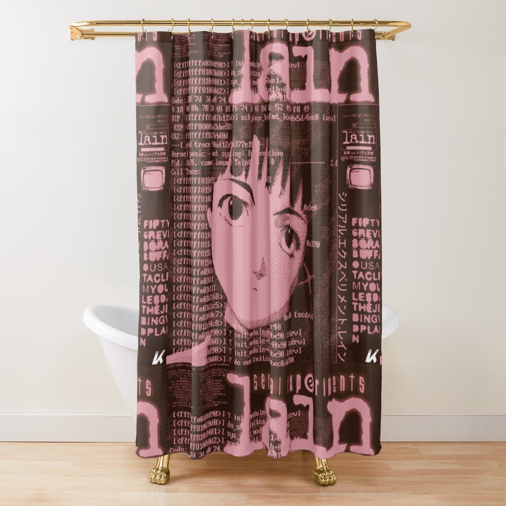 Serial Experiments Lain Shower Curtain