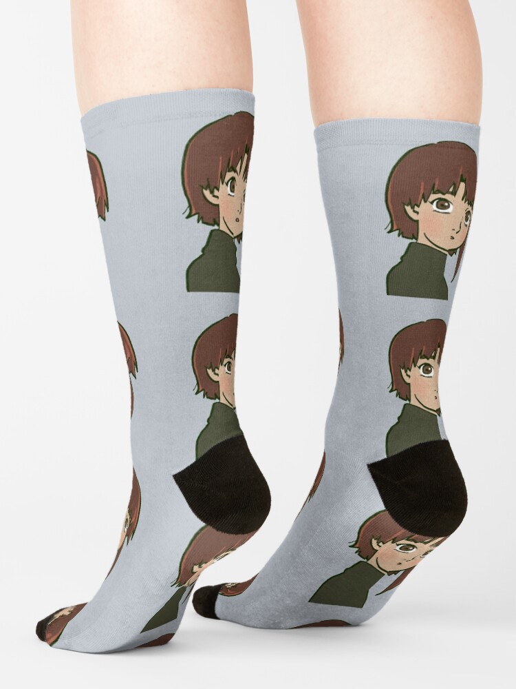 I Draw Anime Lain Iwakura Serial Experiments Lain Socks - Image 2
